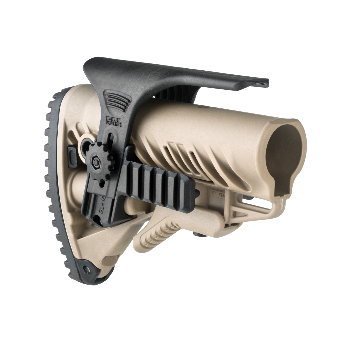 Appui-joue FAB Defense GPCP avec rails Picatinny pour crosse tactique GLR-16