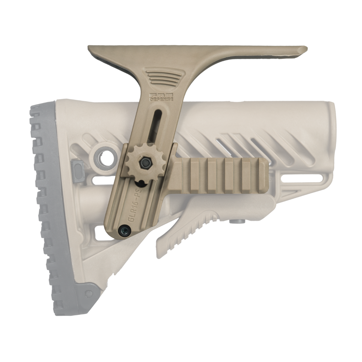 Appui-joue FAB Defense GPCP avec rails Picatinny pour crosse tactique GLR-16