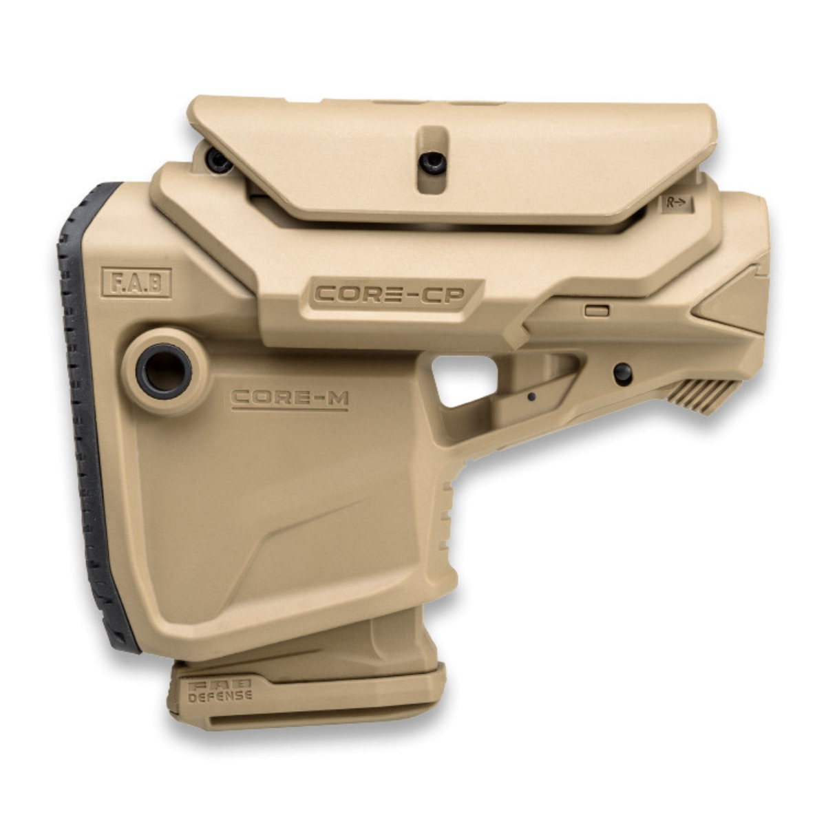 Crosse M4 avec porte-chargeur intégré avec appui joue réglable FAB Defense GL-CORE M CP