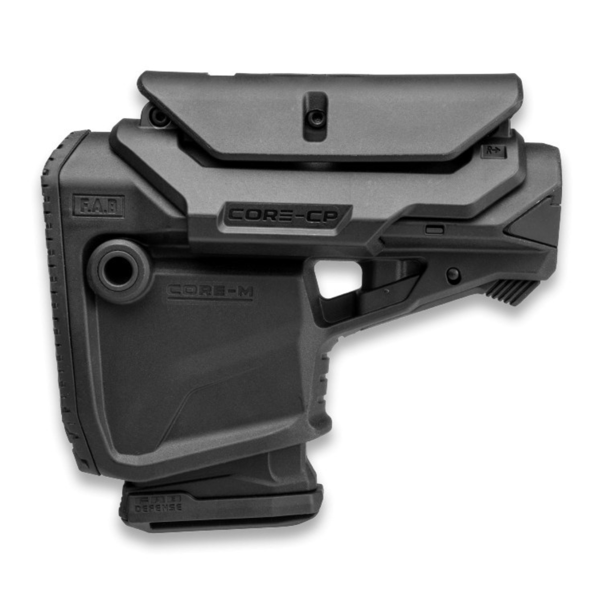 Crosse M4 avec porte-chargeur intégré avec appui joue réglable FAB Defense GL-CORE M CP