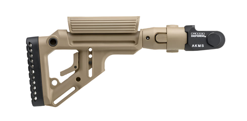 Crosse pliante FAB Defense UAS-AKMS P avec appui joue intégré pour AKMS