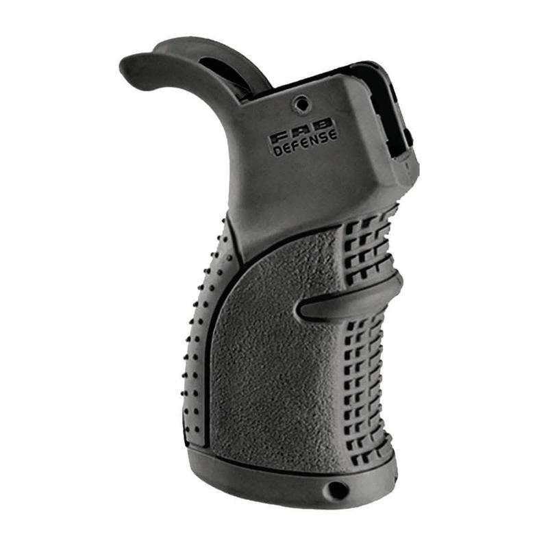 Poignée Pistolet Améliorée avec Revêtement en Caoutchouc FAB Defense AGR-43 pour AR15 / AR10 / M16 / M4 / SR25 / HK416