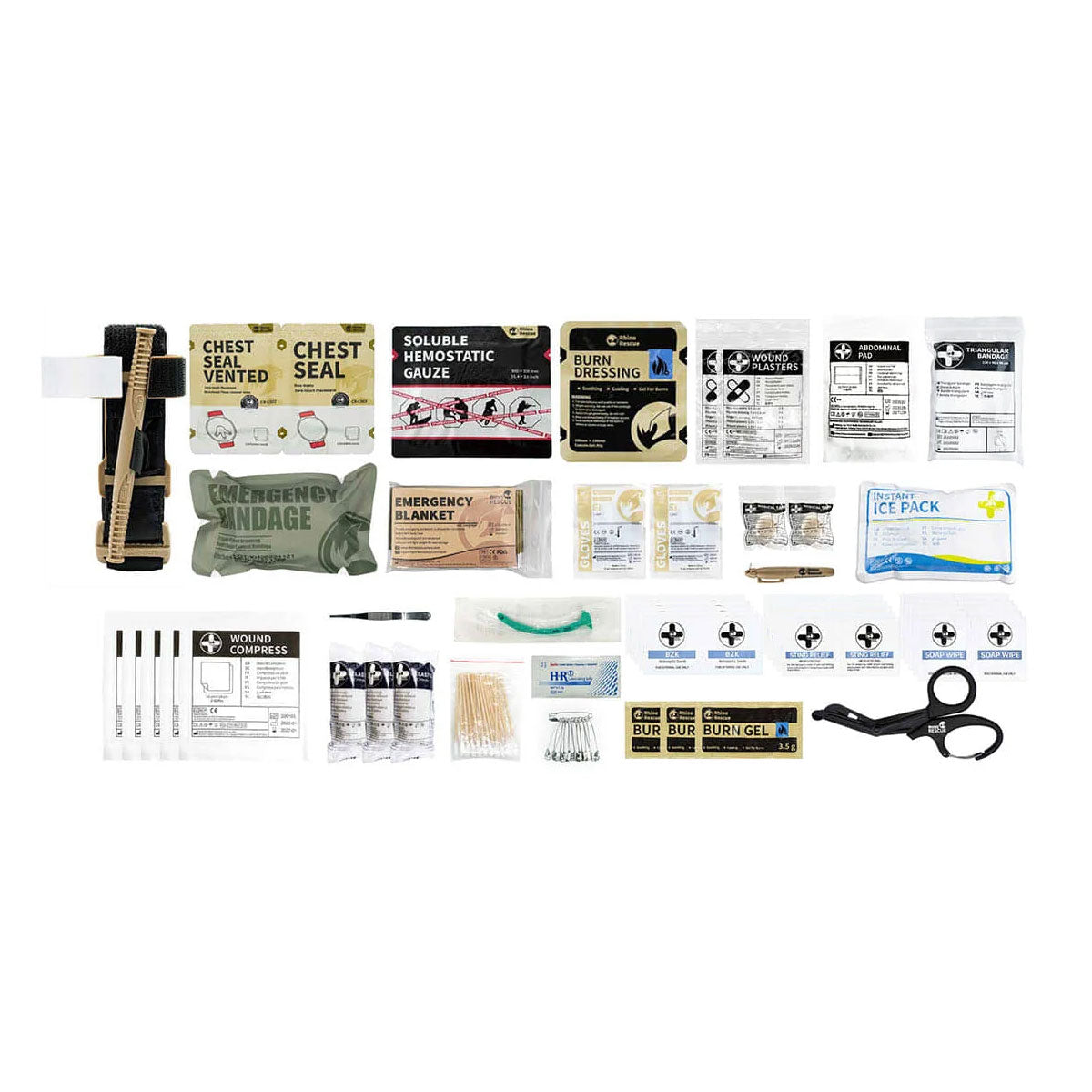 Valise de premiers secours Rhino Rescue Guard Waterproof (vendue pleine avec matériel médical)