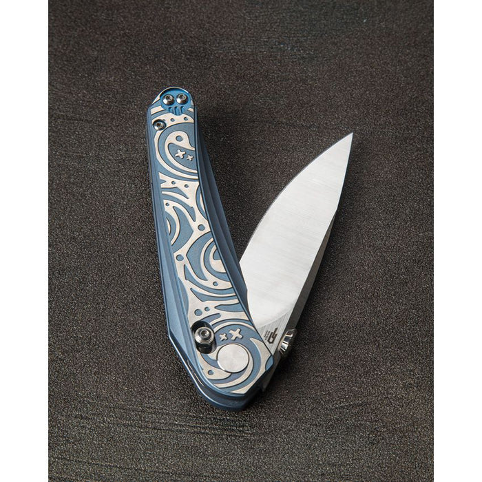 Couteau pliant MOTHUS BAR LOCK BLUE