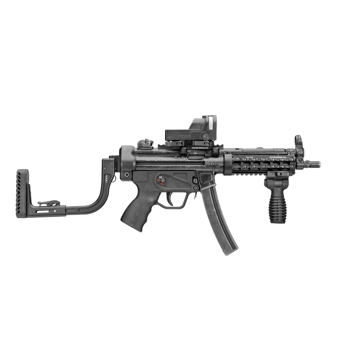 Crosse pliante FAB Defense ARS Helmet Visor pour MP5 / MP7 / G36 et modèles KPOS