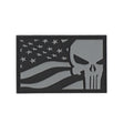 Patch Punisher USA Flag Gris