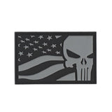 Patch Punisher USA Flag Gris