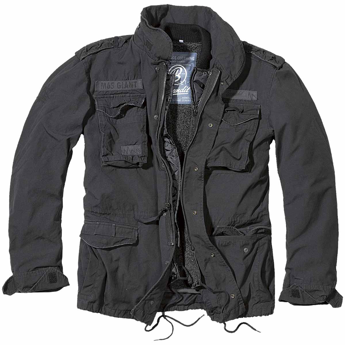 Blouson M - 65 GIANT Brandit - Noir - Welkit.com