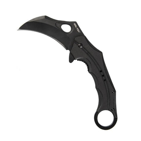 Couteau de poche ONE - HAND KARAMBIT G10 Mil - Tec - Noir - Welkit.com