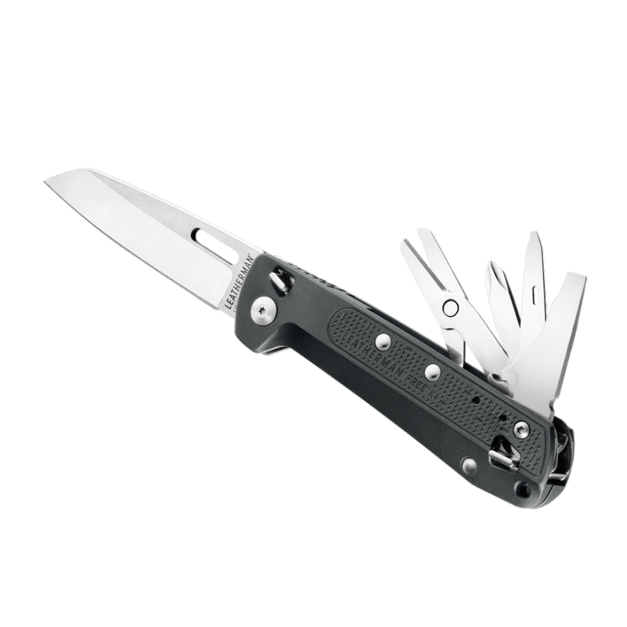 Couteau multifonctions FREE K4 | 9 Outils Leatherman - Noir - Welkit.com