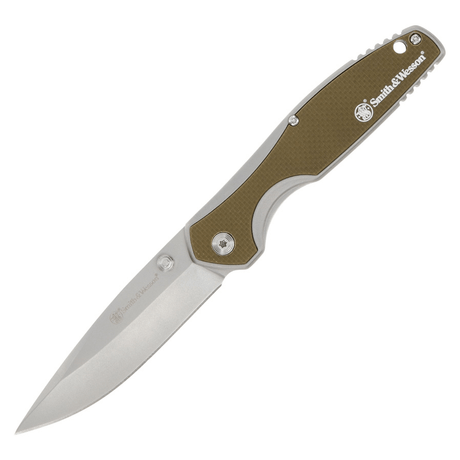 Couteau pliant CLEFT LINERLOCK A/O TAN Smith & Wesson - Coyote - Welkit.com