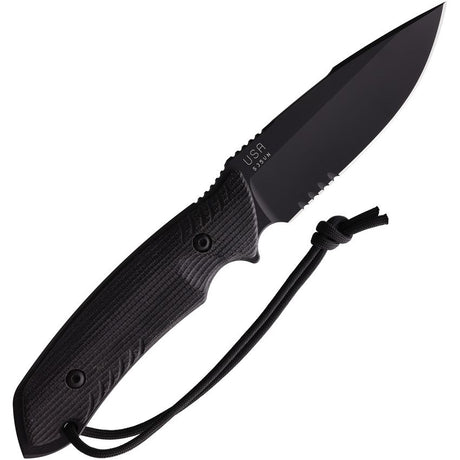 Couteau THE ATTLEBORO BLACK SERRATED Attleboro Knives - Autre - Welkit.com