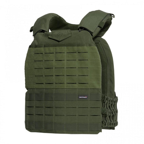 Gilet porte - plaques MILON Pentagon - Vert olive - Welkit.com