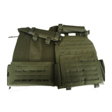 Gilet porte - plaques SM2A Bulldog Tactical - Vert olive - Welkit.com