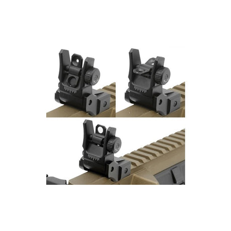 Guidon AR15 LOW PROFILE FLIP - UP FRONT MNT - 955 UTG - Noir - Welkit.com