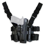 Holster de cuisse ÉTUI SERPA LEVEL 2 TACTICAL Blackhawk - Noir - Welkit.com