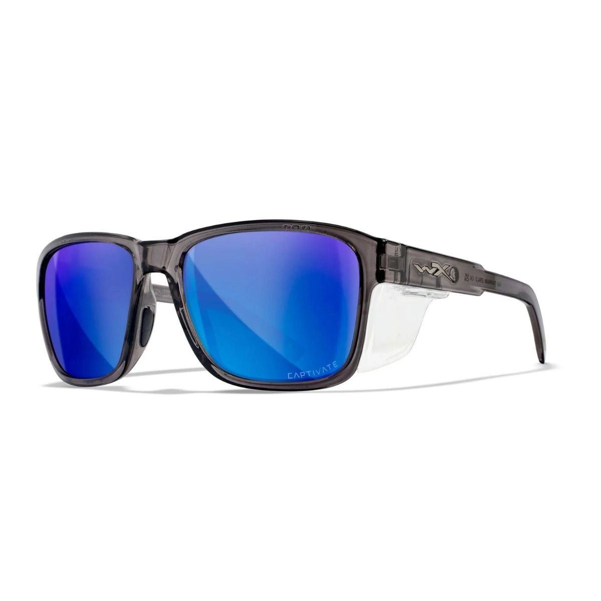 Lunettes de protection TREK Wiley X - Polarisé Bleu Miroir Fumé - Welkit.com