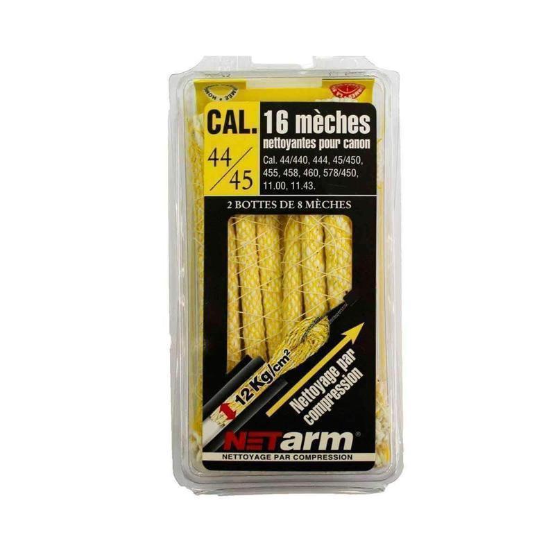 Mèche nettoyante CALIBRE .45 Net'Arm - Jaune - Welkit.com