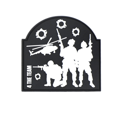 Morale patch 4 THE TEAM 101 Inc - Noir - Welkit.com