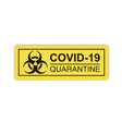 Morale patch COVID - 19 QUARANTINE Mil - Spec ID - Jaune - Welkit.com