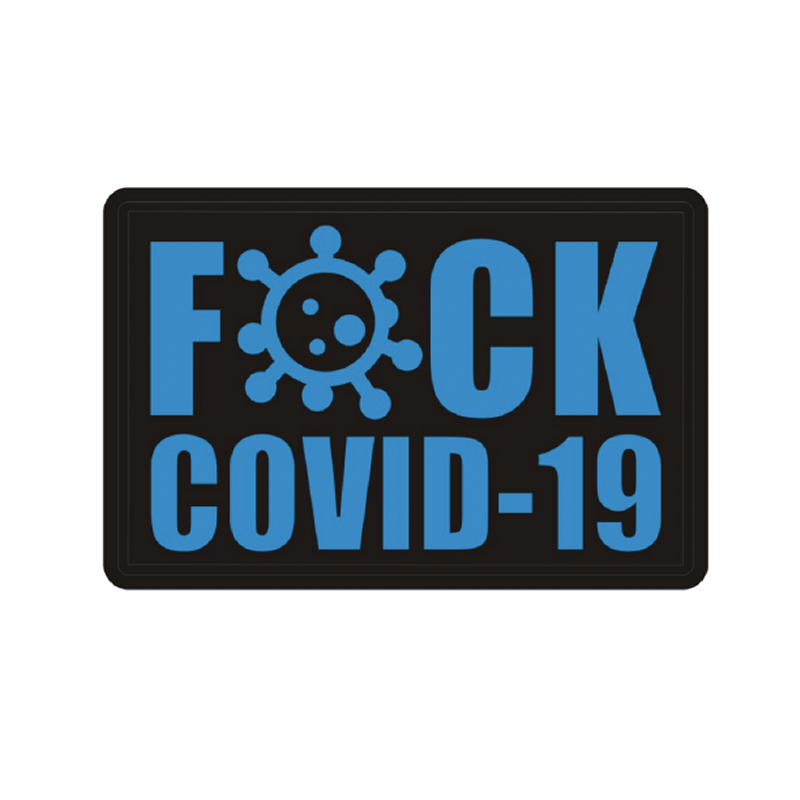 Morale patch FUCK COVID - 19 Mil - Spec ID - Bleu - Welkit.com