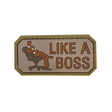 Morale patch LIKE A BOSS QS Patch - Vert olive - Welkit.com