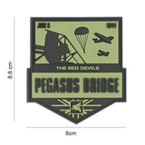 Morale patch PEGASUS BRIDGE PVC 101 Inc - Vert olive - Welkit.com