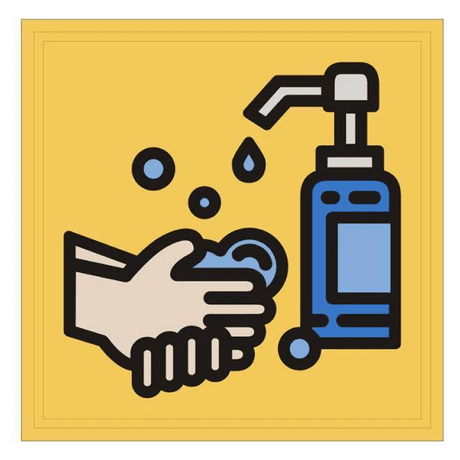 Morale patch WASH YOUR HANDS WITH HAND SANITIZER Mil - Spec ID - Jaune - Welkit.com