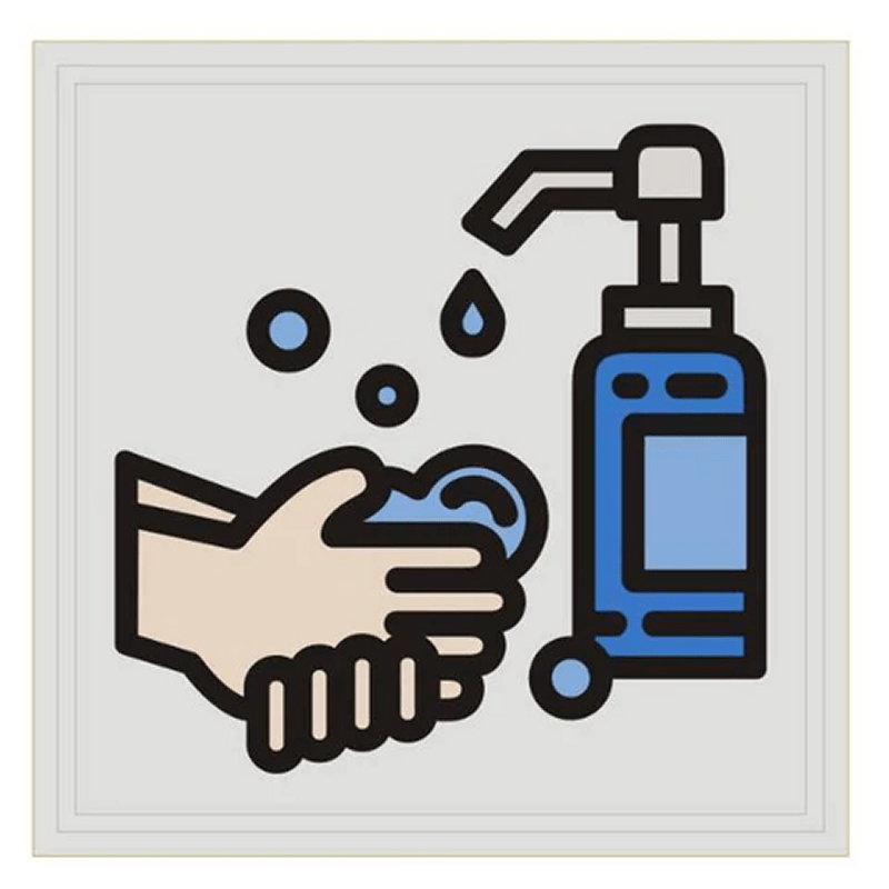 Morale patch WASH YOUR HANDS WITH HAND SANITIZER Mil - Spec ID - Gris - Welkit.com