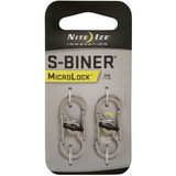 Mousqueton MICROLOCK S - BINER STAINLESS STEEL Nite Ize - Noir - Welkit.com