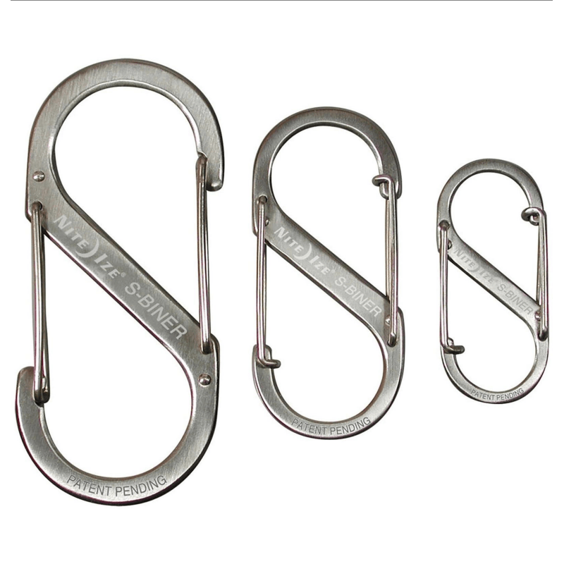 Mousqueton S - BINER 3 PACK DUAL STAINLESS STEEL Nite Ize - Argent - Welkit.com