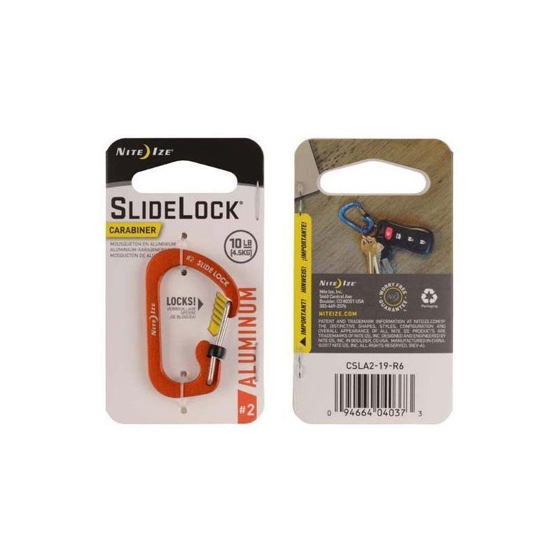 Mousqueton SLIDELOCK ALUMINIUM Nite Ize - Orange - Welkit.com