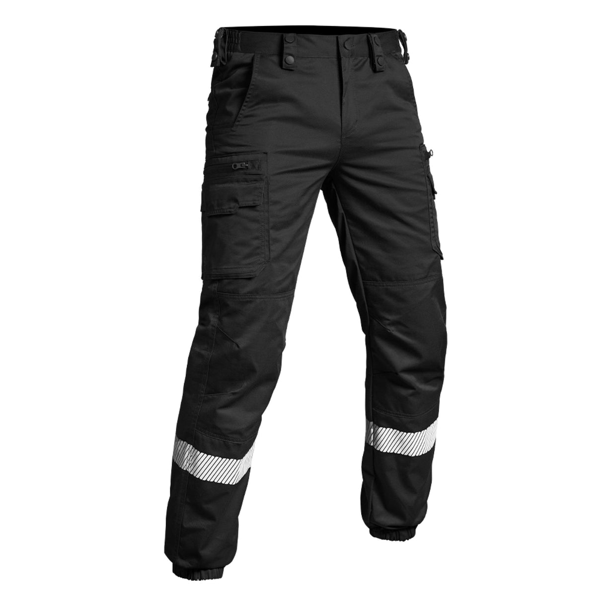 Pantalon tactique V2 SÉCU - ONE BAS ÉLASTIQUÉ HV - TAPE A10 Equipment - Bleu marine - Welkit.com