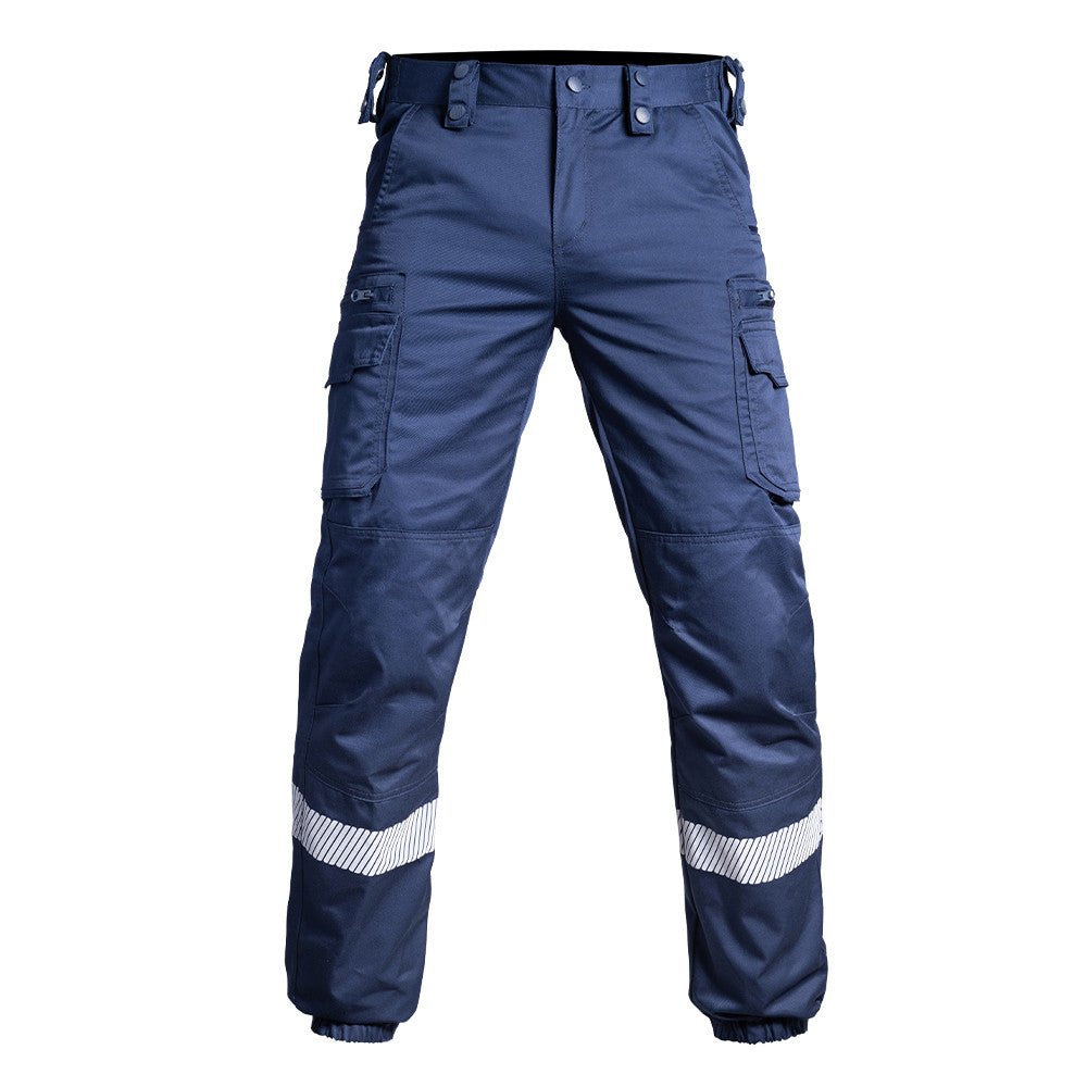 Pantalon tactique V2 SÉCU - ONE BAS ÉLASTIQUÉ HV - TAPE A10 Equipment - Bleu marine - Welkit.com