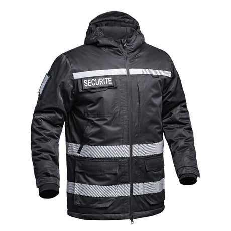 Parka HARDSHELL SÉCU - ONE WF 150 HV - TAPE SÉCURITÉ A10 Equipment - Noir - Welkit.com