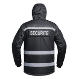 Parka HARDSHELL SÉCU - ONE WF 150 HV - TAPE SÉCURITÉ A10 Equipment - Noir - Welkit.com