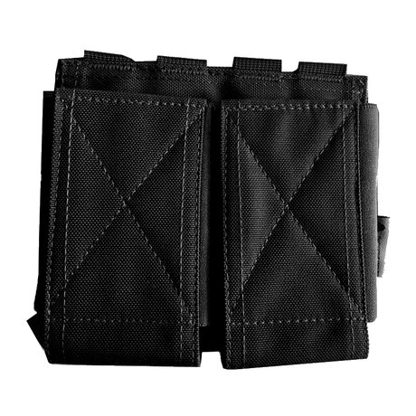 Porte - chargeur ouvert DOUBLE ELASTICATED MAG Bulldog Tactical - Noir - Welkit.com