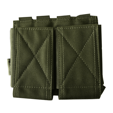 Porte - chargeur ouvert DOUBLE ELASTICATED MAG Bulldog Tactical - Vert olive - Welkit.com