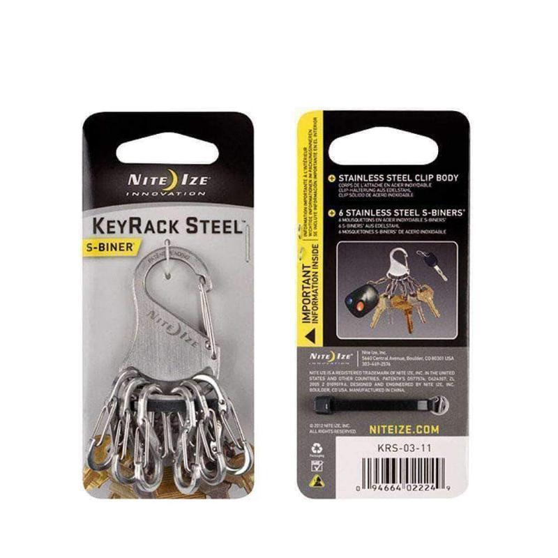 Porte - clefs KEYRAKE STEEL Nite Ize - Argent - Welkit.com