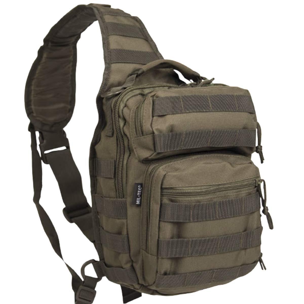 Sac à dos ASSAULT PACK SMALL ONE STRAP Mil - Tec - Vert olive - Welkit.com