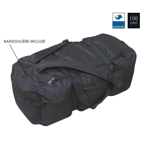 Sac de voyage OTAN 100L Opex - Noir - Welkit.com