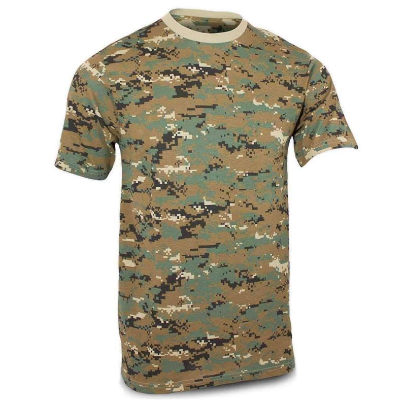 T - shirt camouflé Mil - Tec - Woodland - Welkit.com