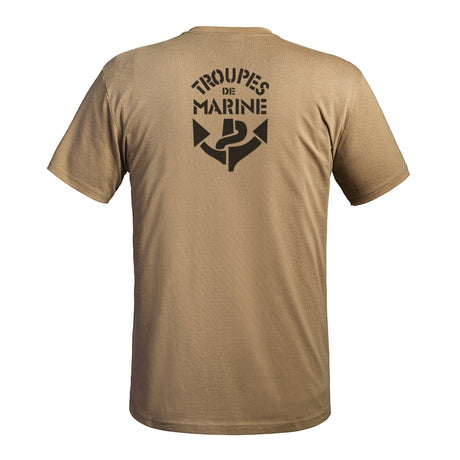 T - shirt imprimé TROUPES DE MARINE A10 Equipment - Vert Olive - Welkit.com