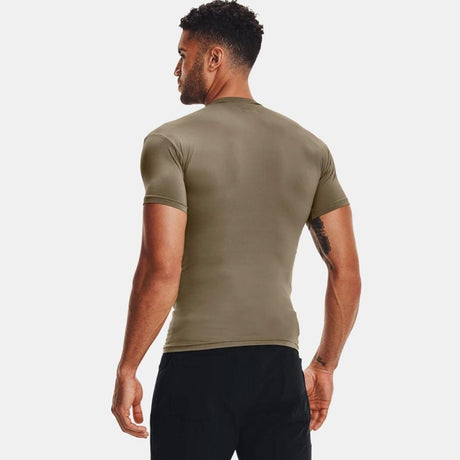 T - shirt thermorégulateur été COMPRESSION TACTICAL HEATGEAR Under Armour - Coyote - Welkit.com