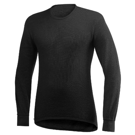 T - shirt thermorégulateur hiver CREWNECK 200 Woolpower - Noir - Welkit.com