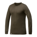 T - shirt thermorégulateur hiver CREWNECK 200 Woolpower - Vert olive - Welkit.com