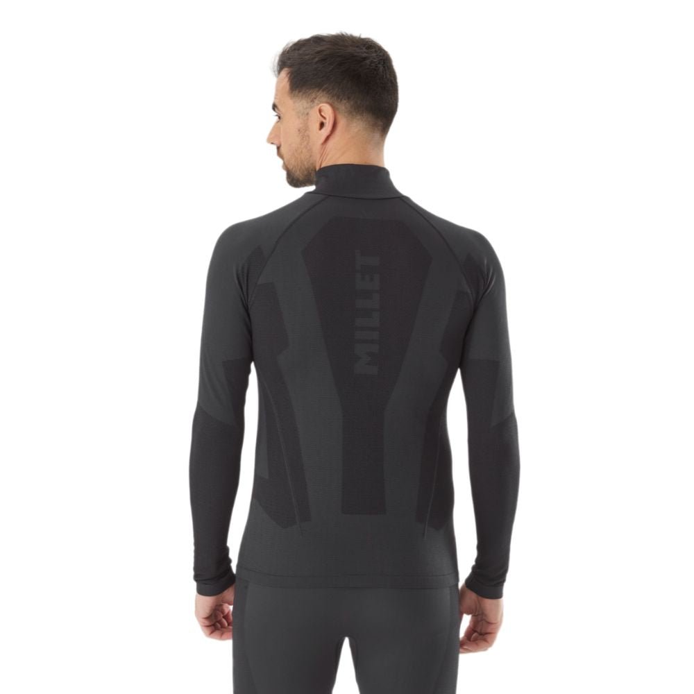 T - shirt thermorégulateur hiver DRYNAMIC SOFT 1/2 ZIP M Millet - Noir - Welkit.com