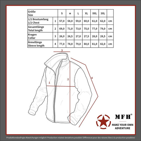 Veste softshell Protect MFH - Noir - Welkit.com