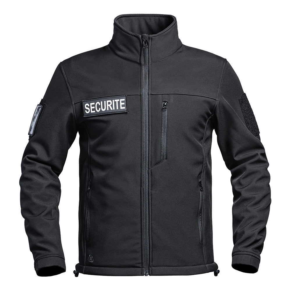 Veste softshell SÉCU - ONE FLAP SÉCURITÉ A10 Equipment - Noir - Welkit.com