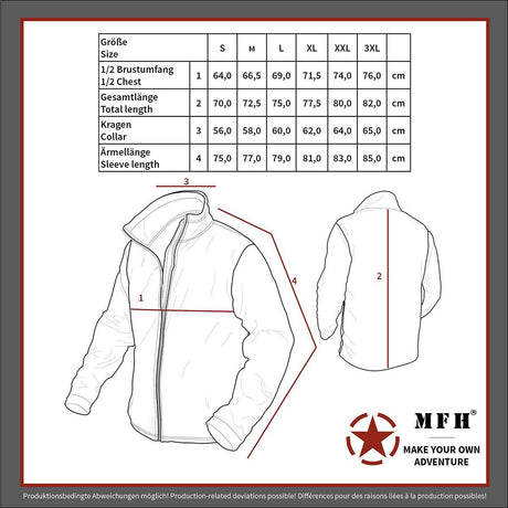 Veste softshell US GEN III niveau 5 MFH - Noir - Welkit.com